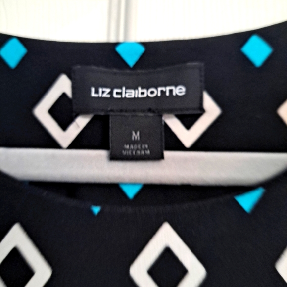 COPY - Liz Claiborne Geometric Print Sheath Dress Size M - Picture 4 of 11